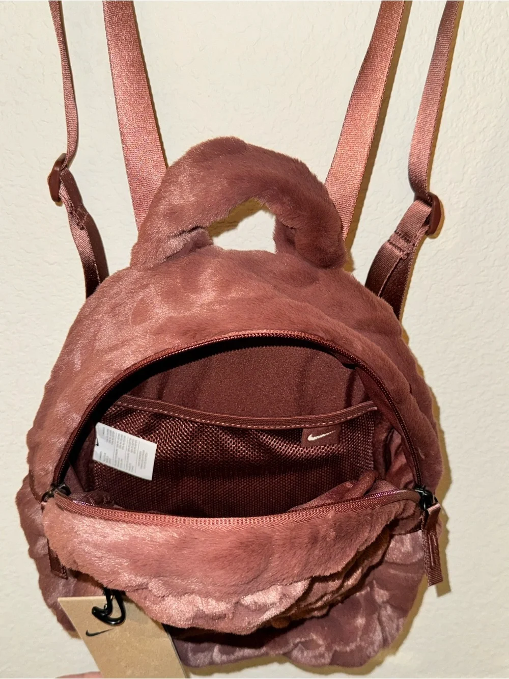 Nike Faux Fur Mini Backpack